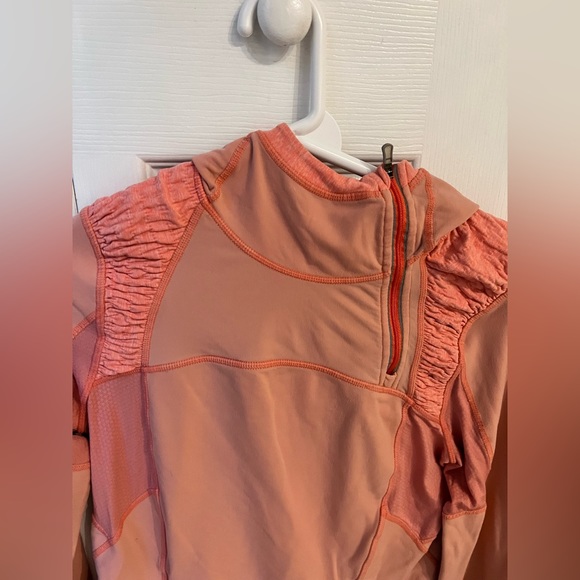 lululemon alpine pullover half zip in persimmon size 6/8 - Picture 4 of 13